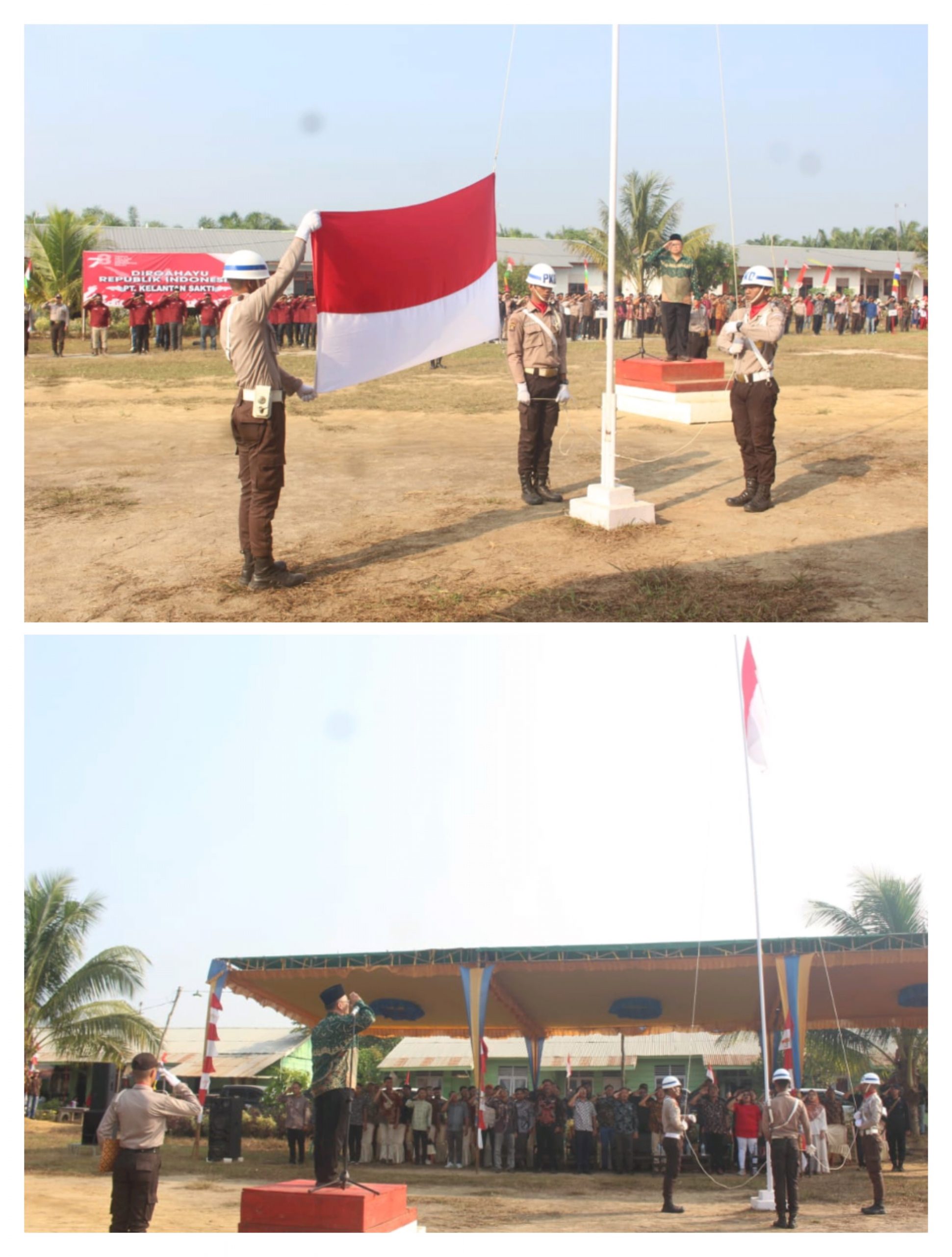 Upacara Bendera Di PT Kelantan Sakti